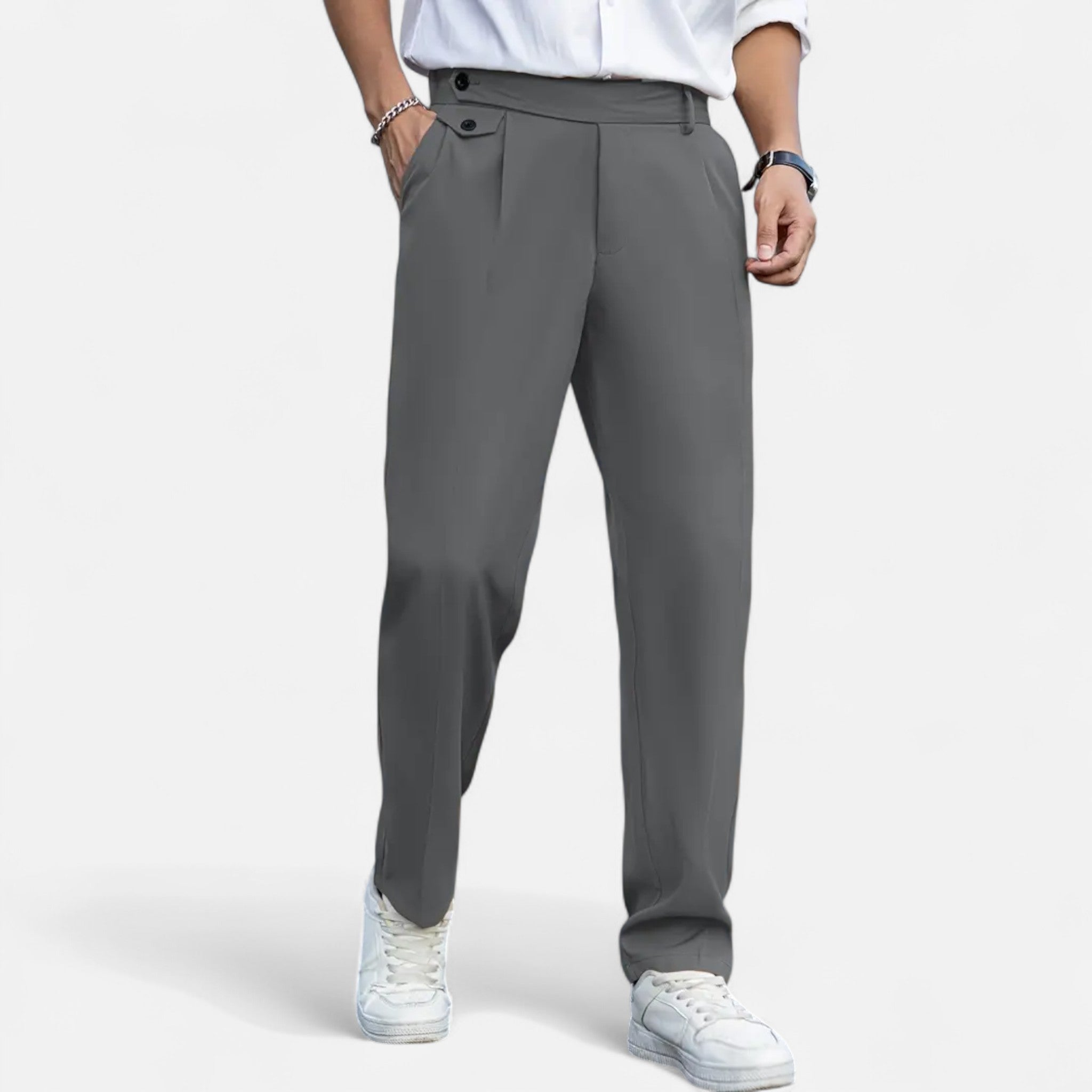 Avérron | Men’s Oxford Loose Fit Dress Trousers
