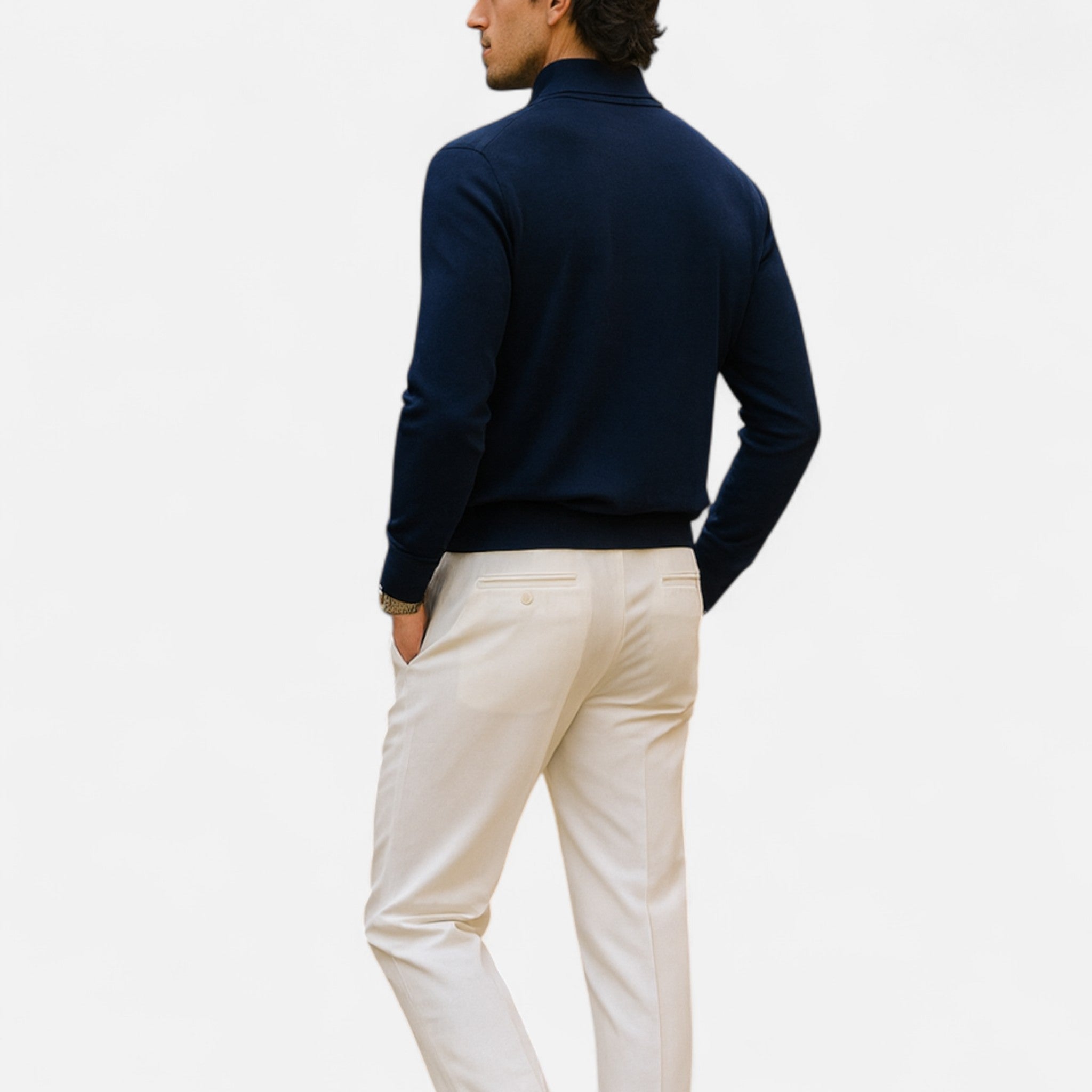 Avérron | Men’s Long-Sleeve Zip-Neck Polo