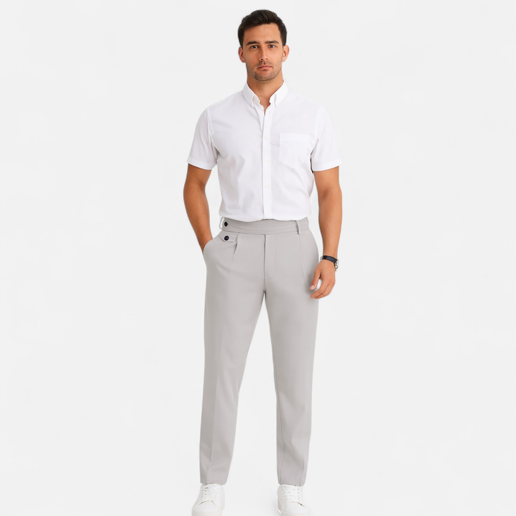 Avérron | Men’s Oxford Loose Fit Dress Trousers