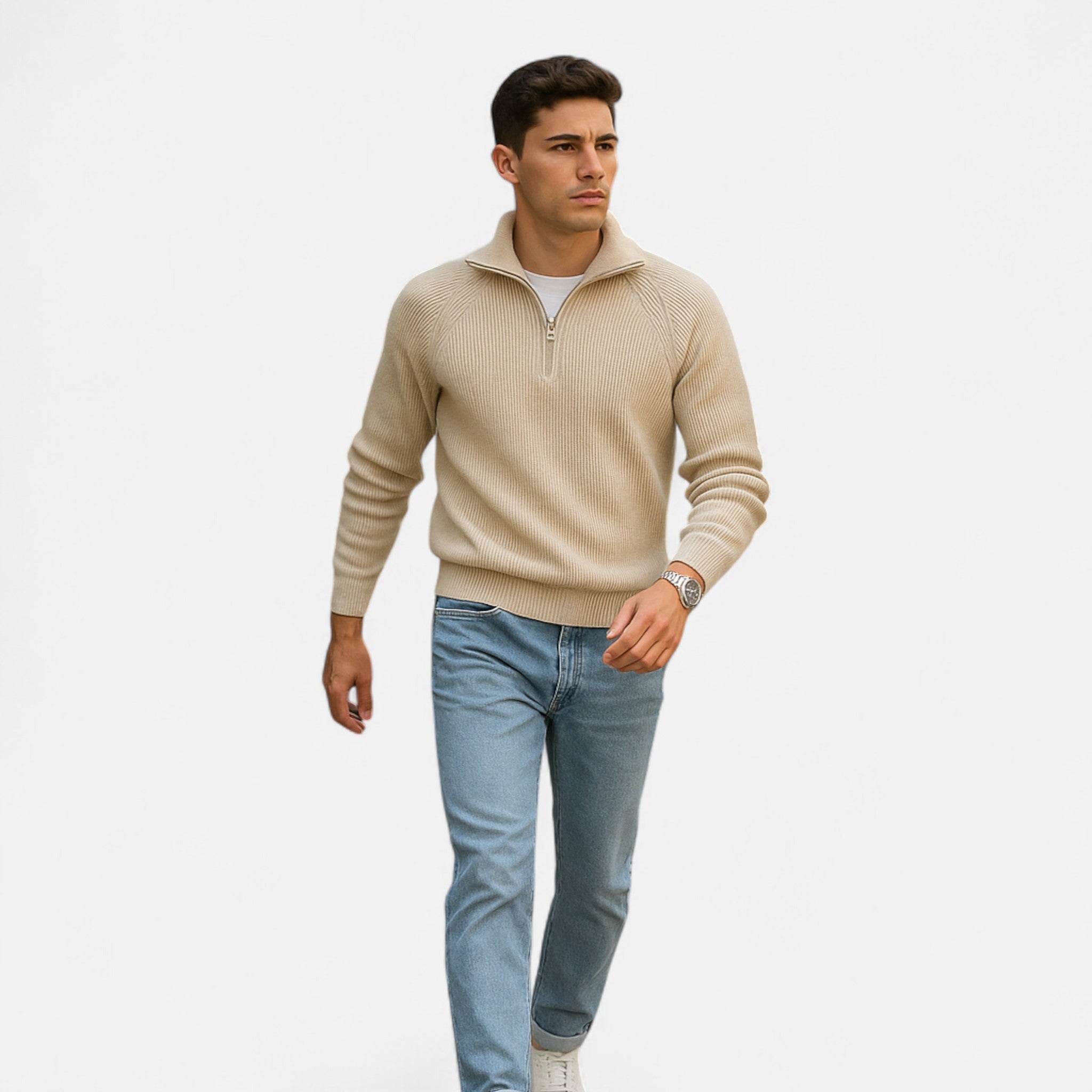 Avérron | Men’s Classic Collar Raglan Knit Sweater