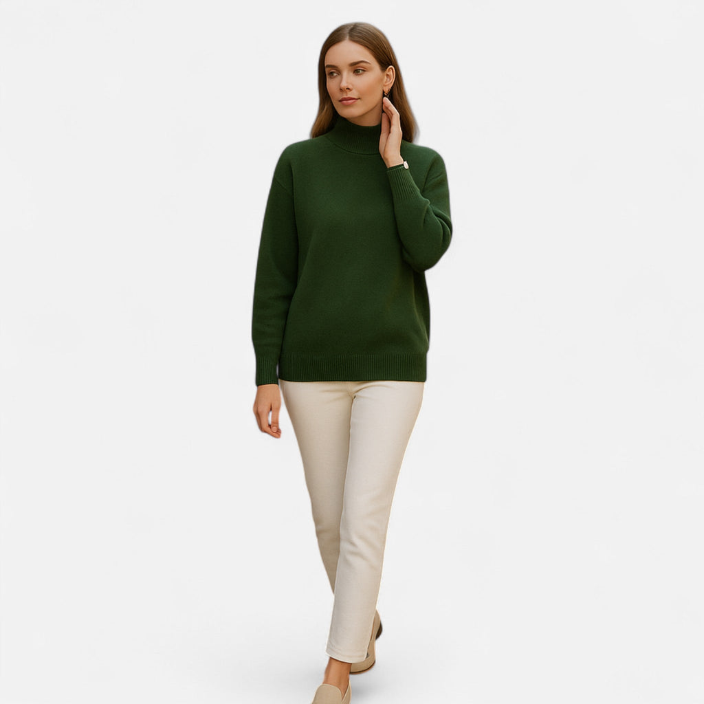 Avérron | Women’s Elegant Mock-Neck Pullover Sweater