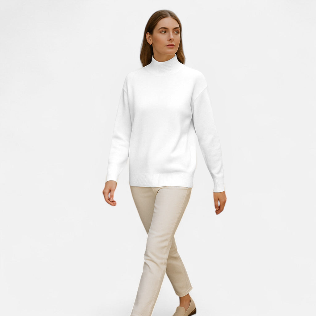 Avérron | Women’s Elegant Mock-Neck Pullover Sweater