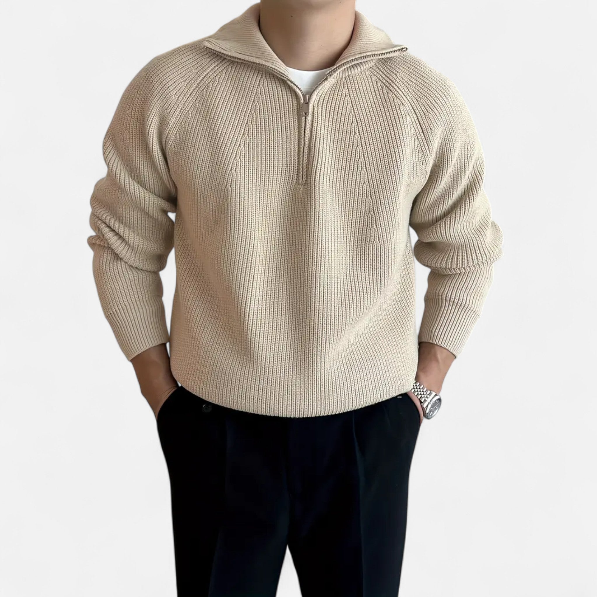 Avérron | Men’s Classic Collar Raglan Knit Sweater