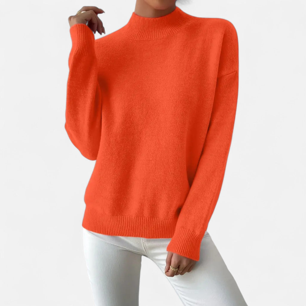 Avérron | Women’s Elegant Mock-Neck Pullover Sweater