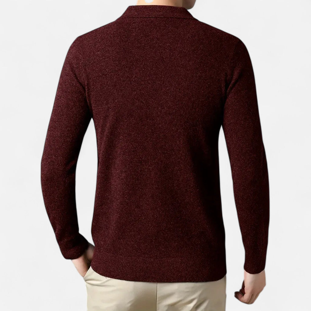 Avérron | Men’s Slim-Fit Knit Button-Collar Sweater