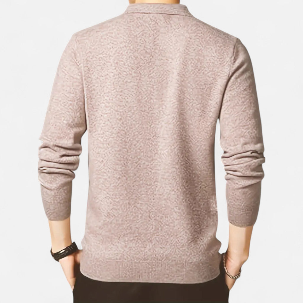 Avérron | Men’s Slim-Fit Knit Button-Collar Sweater
