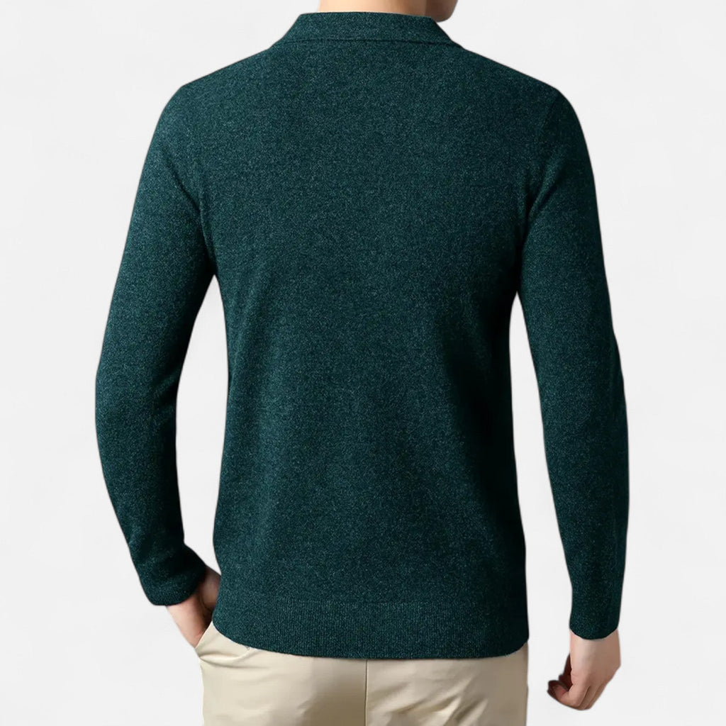 Avérron | Men’s Slim-Fit Knit Button-Collar Sweater