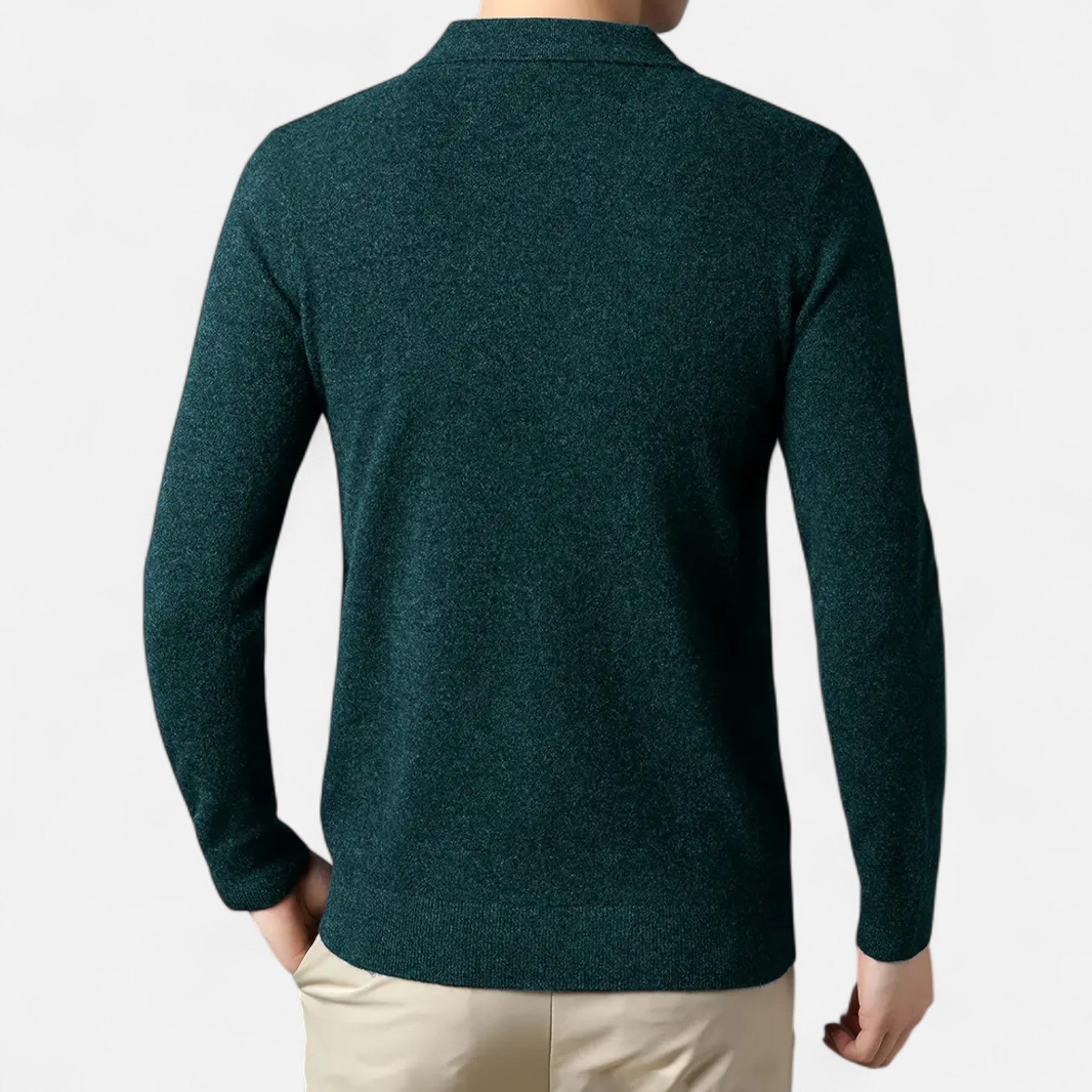 Avérron | Men’s Slim-Fit Knit Button-Collar Sweater