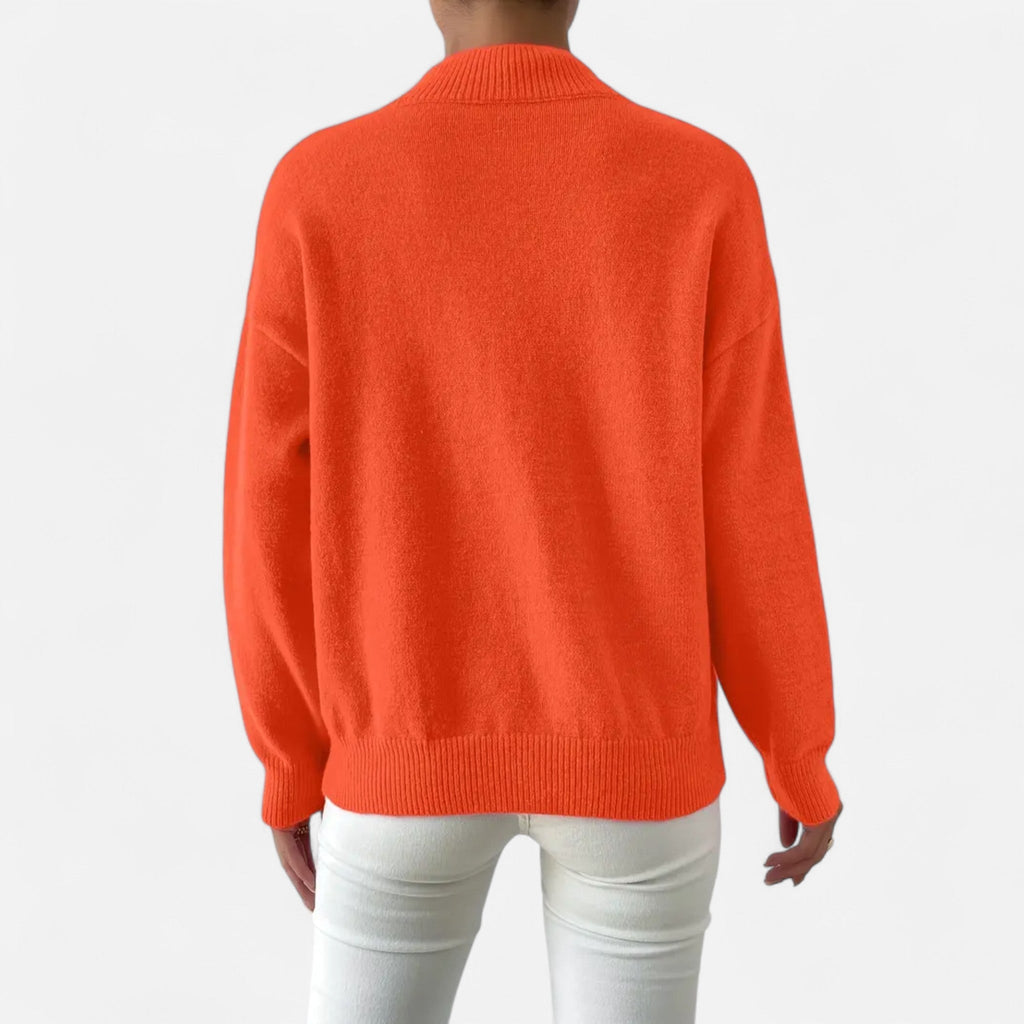 Avérron | Women’s Elegant Mock-Neck Pullover Sweater
