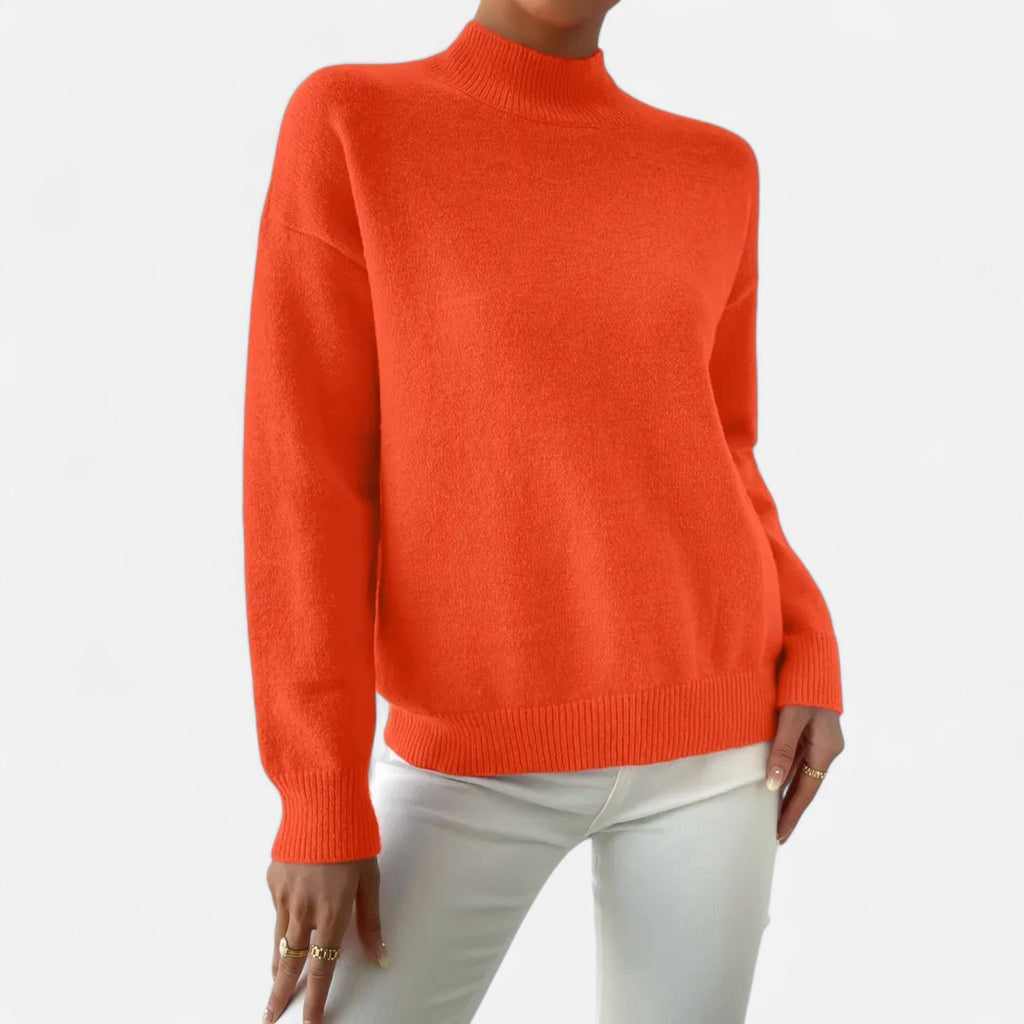 Avérron | Women’s Elegant Mock-Neck Pullover Sweater