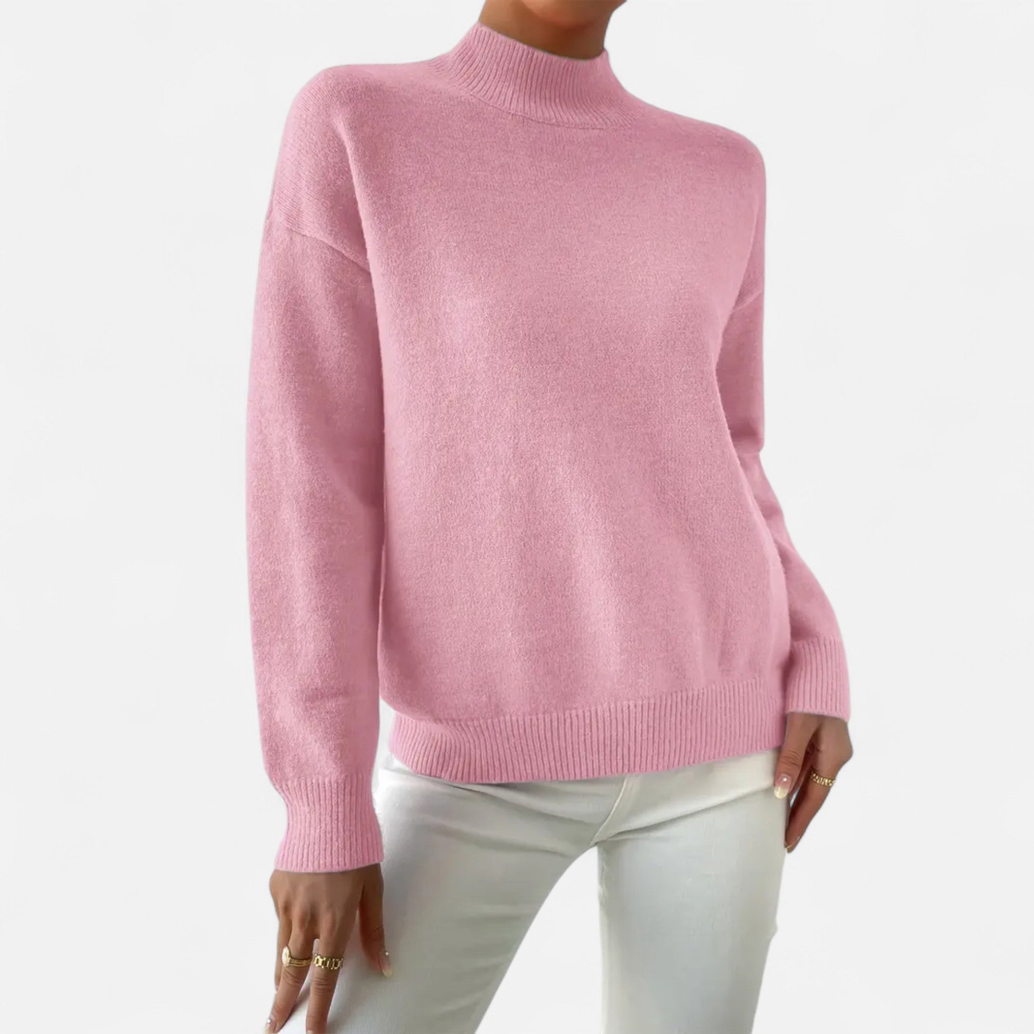 Avérron | Women’s Elegant Mock-Neck Pullover Sweater
