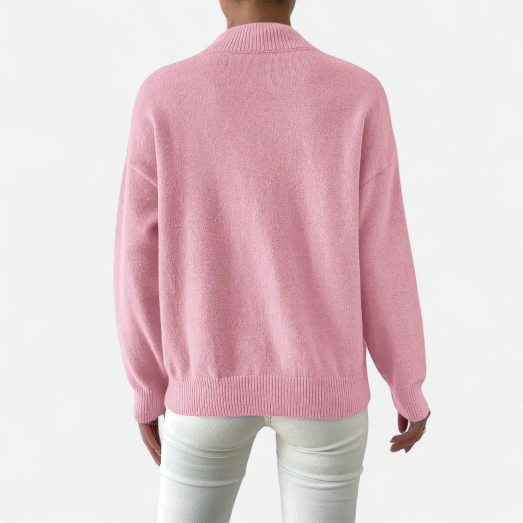 Avérron | Women’s Elegant Mock-Neck Pullover Sweater