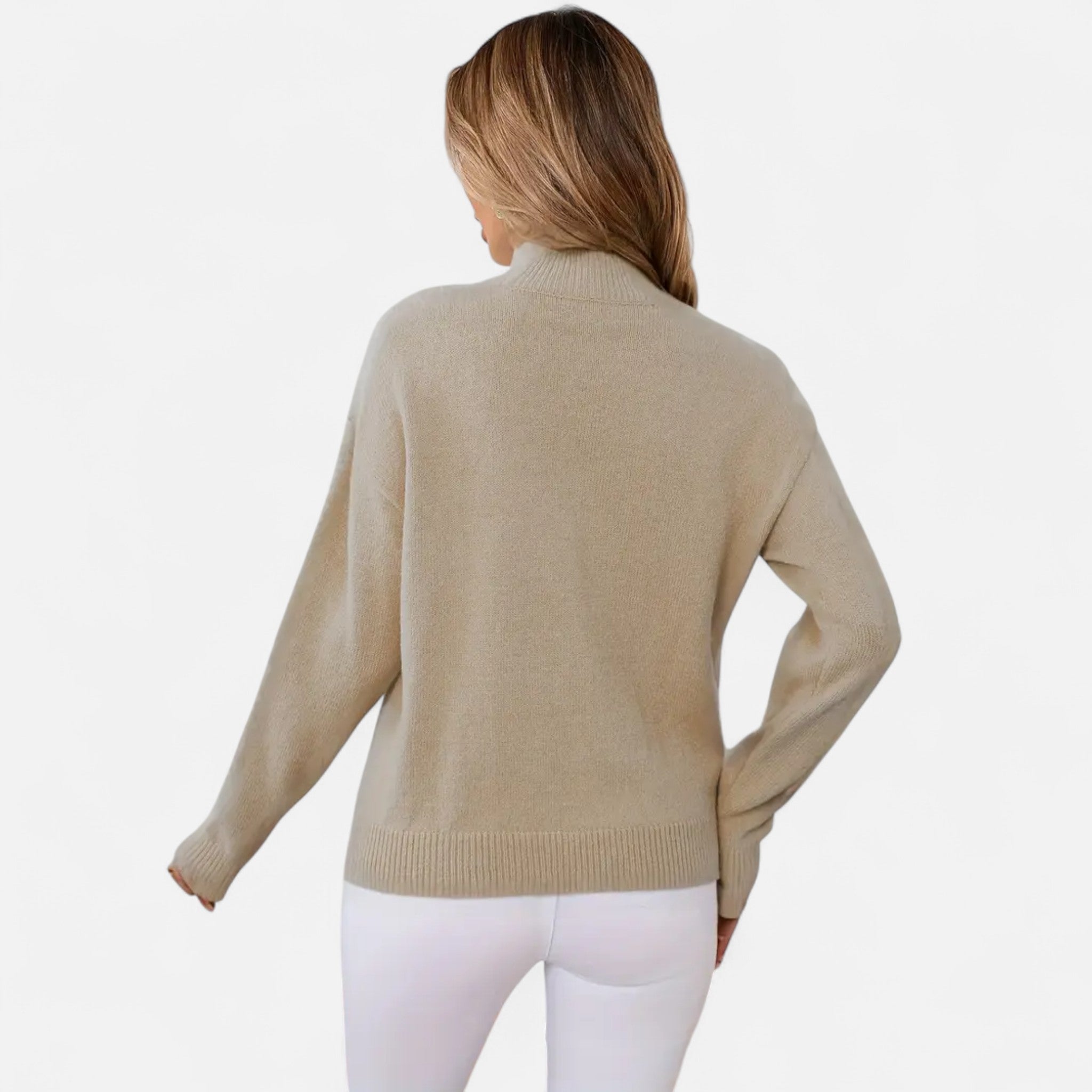 Avérron | Women’s Elegant Mock-Neck Pullover Sweater