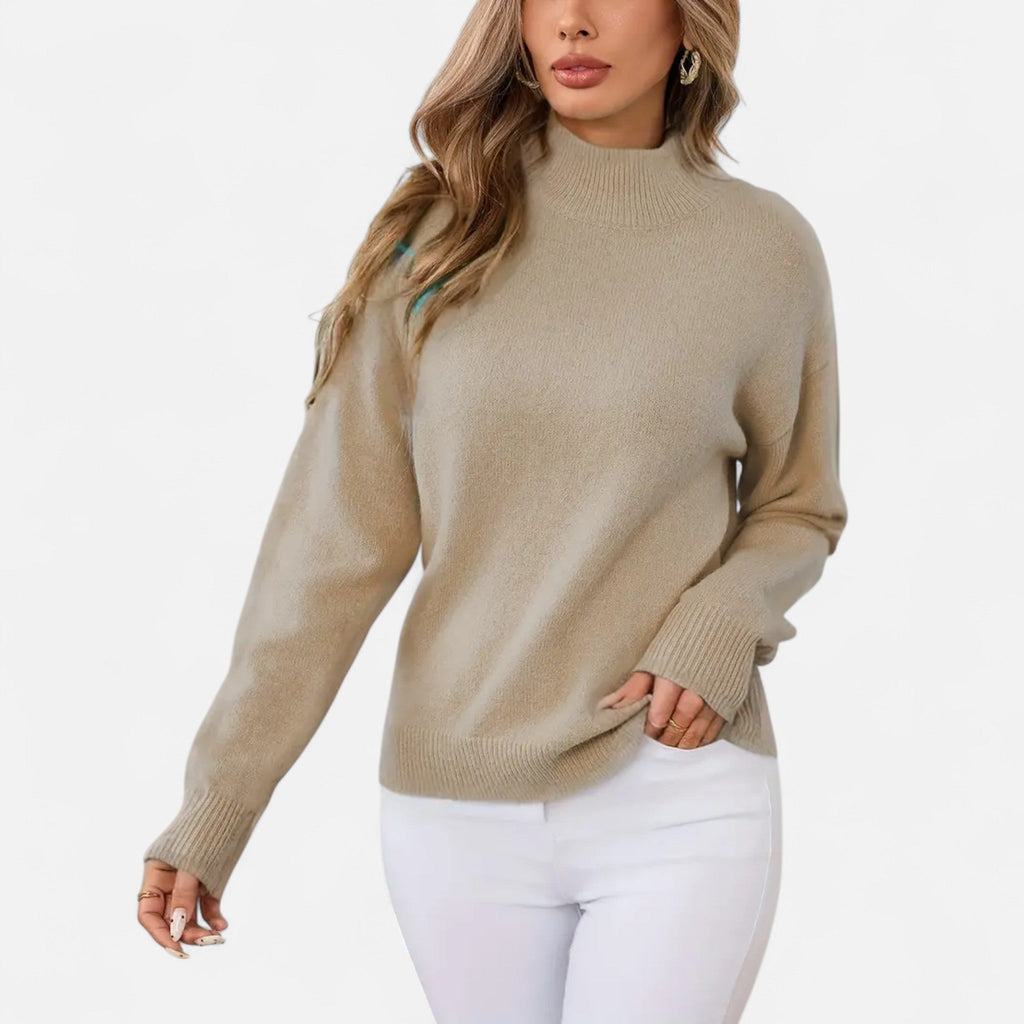 Avérron | Women’s Elegant Mock-Neck Pullover Sweater