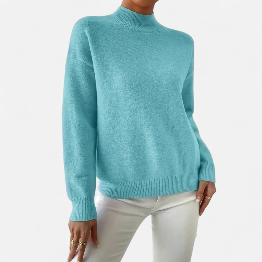 Avérron | Women’s Elegant Mock-Neck Pullover Sweater
