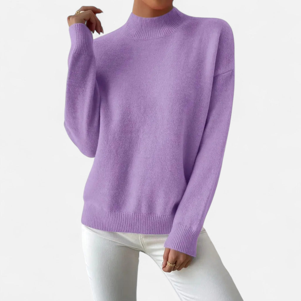 Avérron | Women’s Elegant Mock-Neck Pullover Sweater