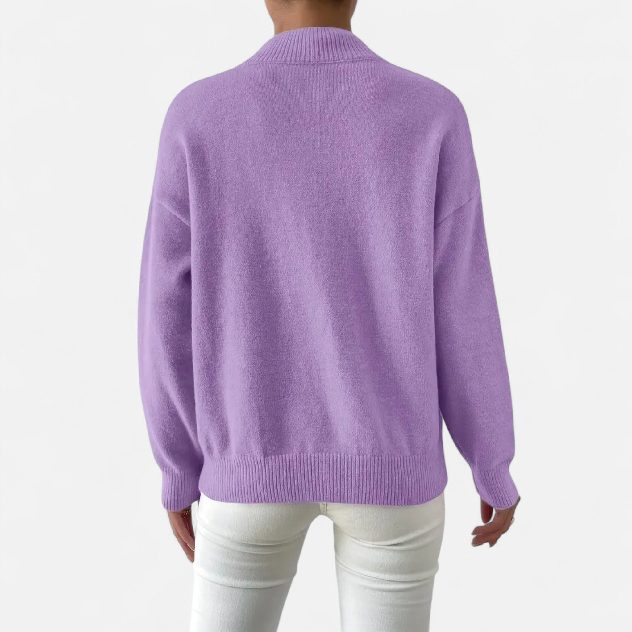 Avérron | Women’s Elegant Mock-Neck Pullover Sweater