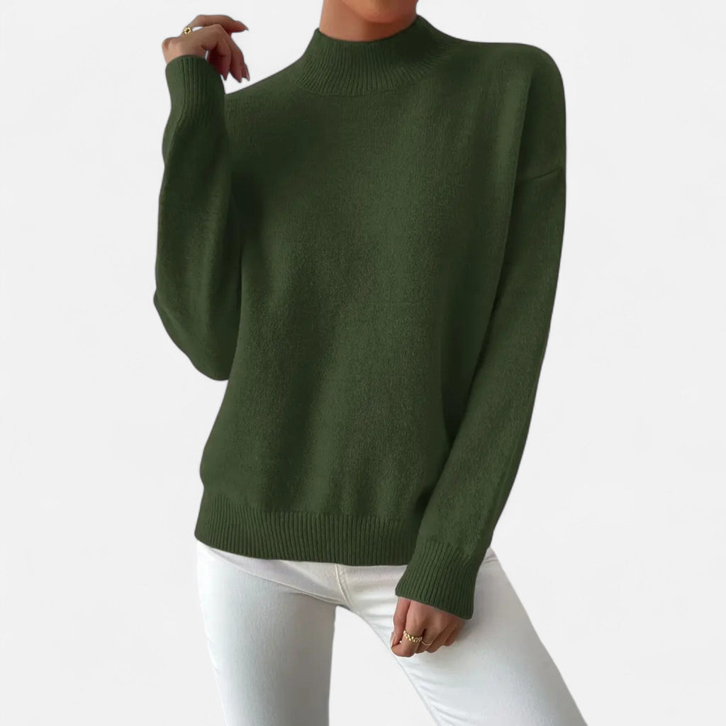 Avérron | Women’s Elegant Mock-Neck Pullover Sweater