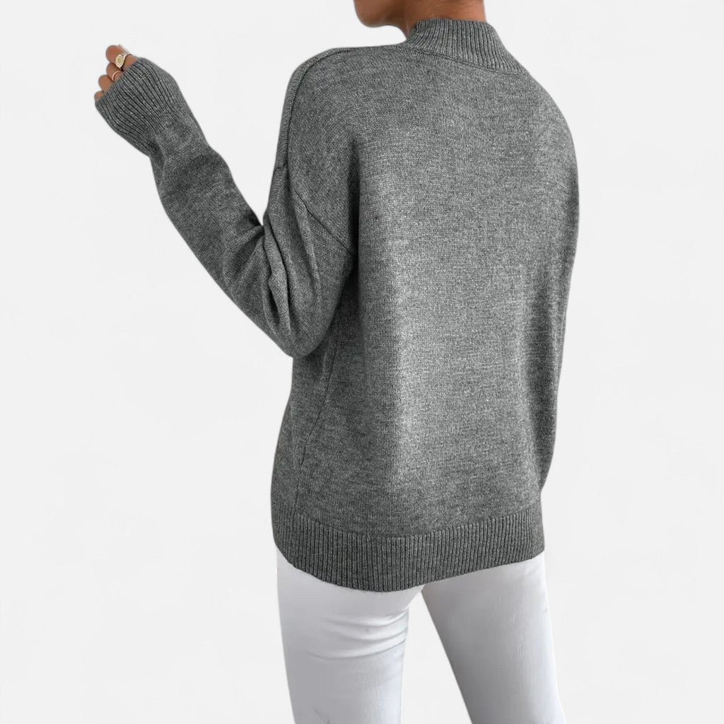 Avérron | Women’s Elegant Mock-Neck Pullover Sweater
