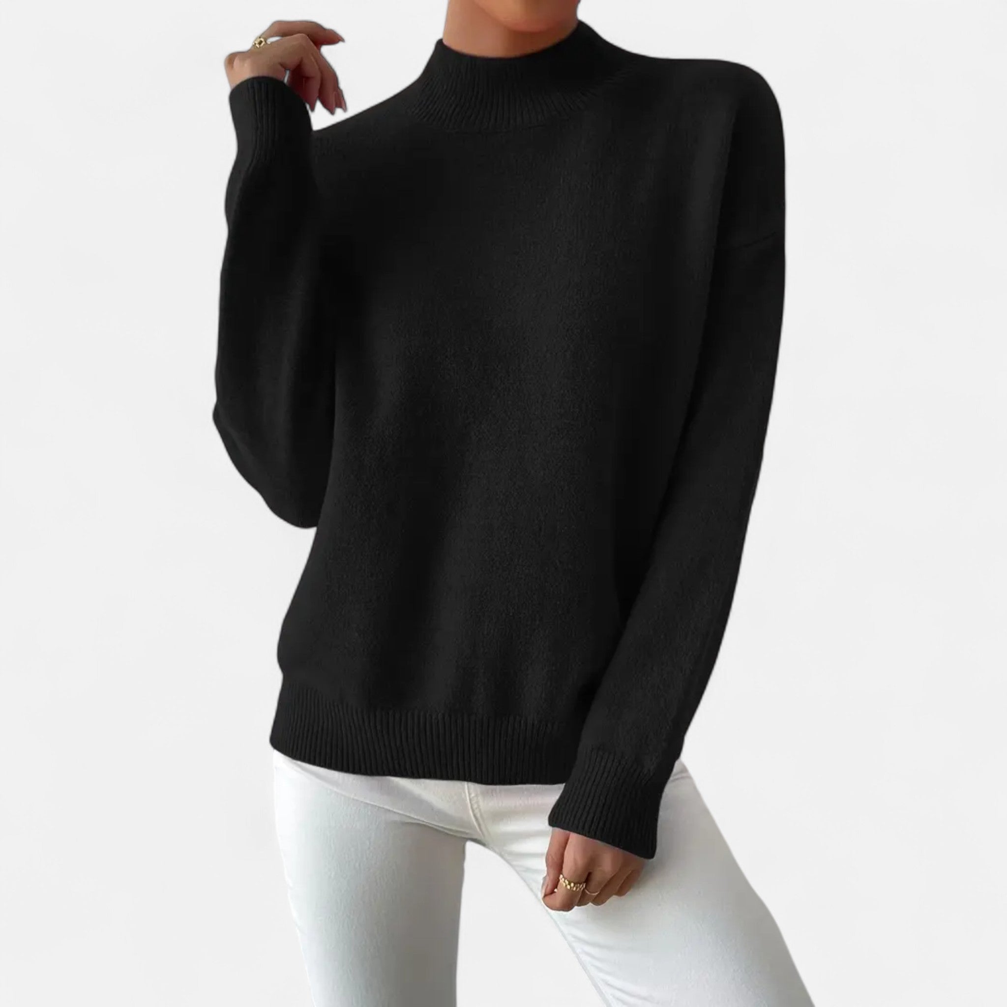 Avérron | Women’s Elegant Mock-Neck Pullover Sweater