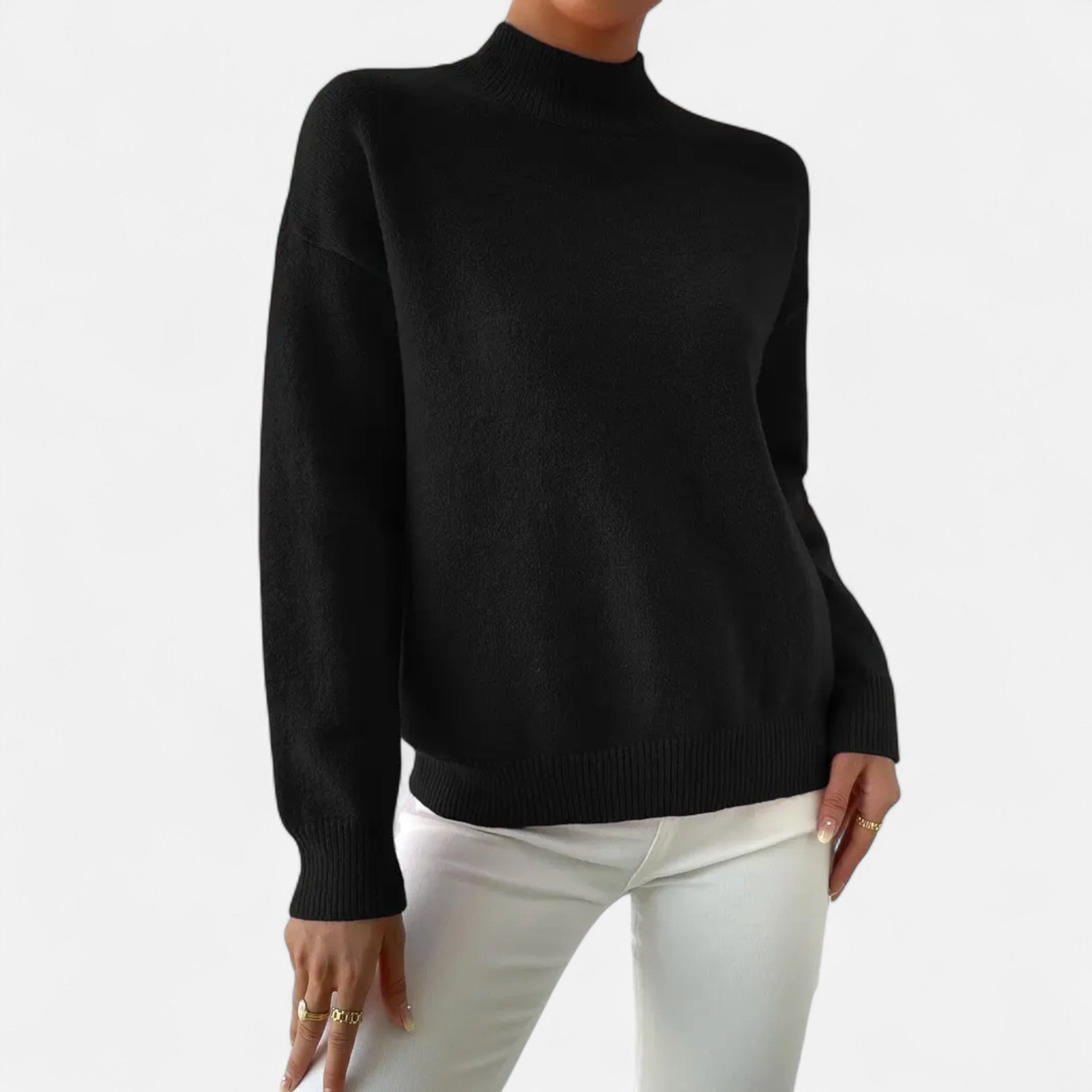 Avérron | Women’s Elegant Mock-Neck Pullover Sweater