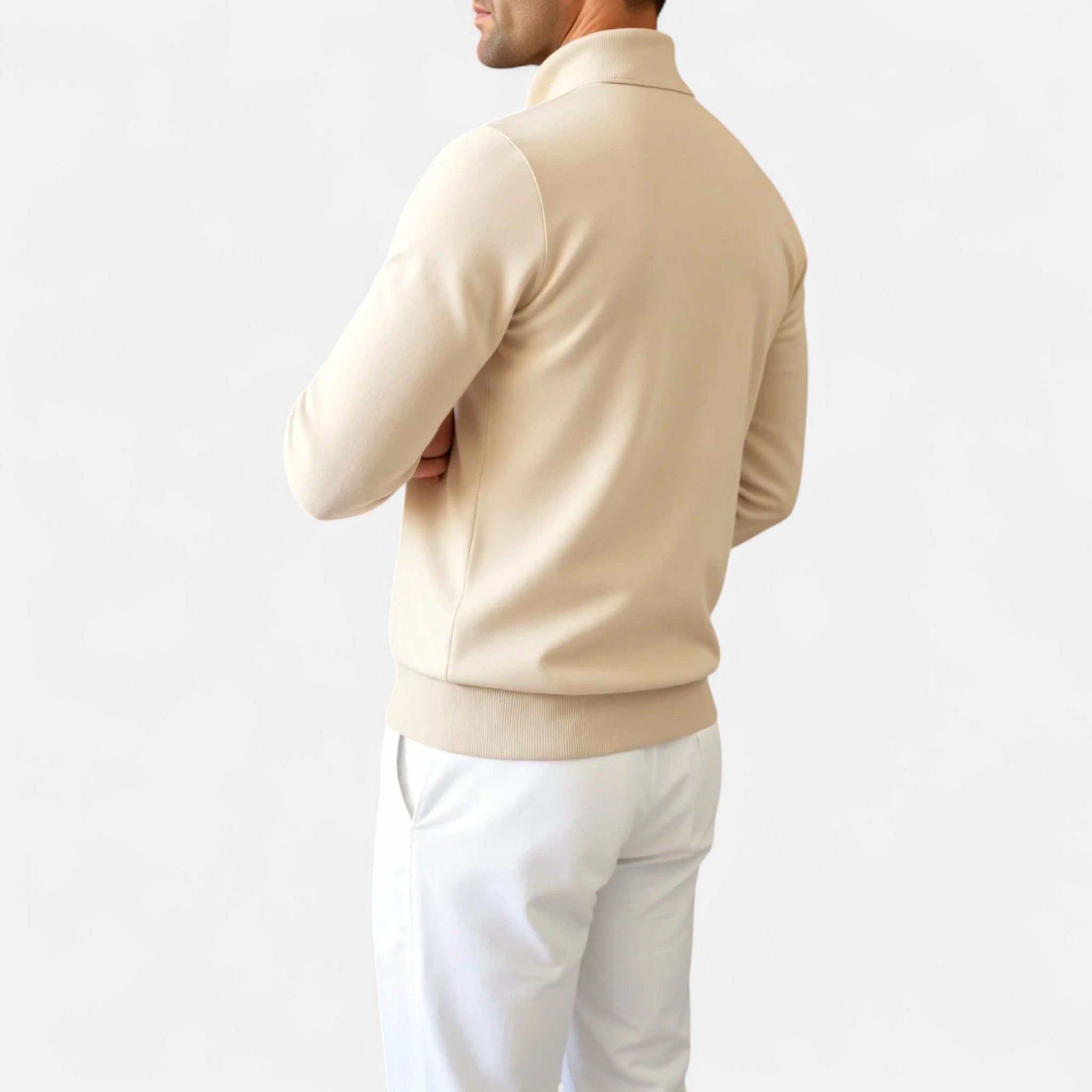 Avérron | Men’s Long-Sleeve Zip-Neck Polo